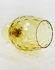 1950s AMBER VASE/BRANDY BALLOON