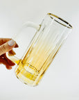 1970s CARNIVAL GLASS BEER TANKARDS