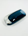 1950s NAVY BLUE SOMMERSO GLASS POSY VASE BY NILS LANDBERG FOR ORREFORS