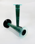 1980s MEMPHIS MILANO MARBLE GLASS CANDLE HOLDER