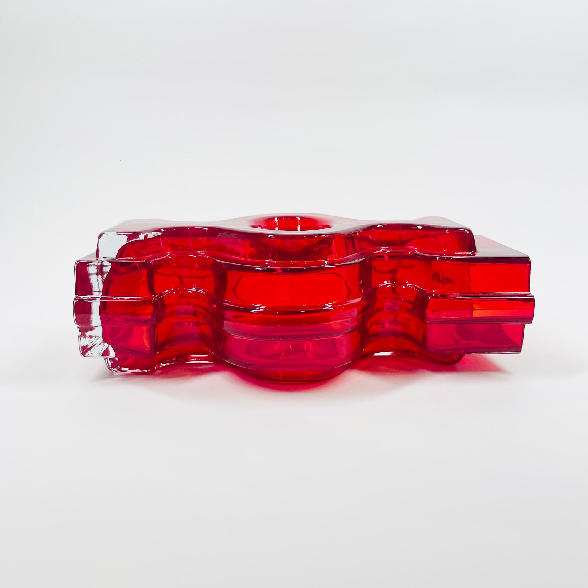 MIDCENTURY FINNISH GLASS EMMA MALJAKKO VASE BY HELENA TYNELL FOR RIIHIMAEN LASI