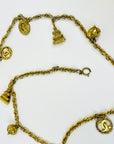 1980s CHANEL LIMITED EDITION GOLD PLATED CHARMS NECKLACE/BELT