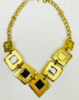 1960s CANADIAN COSTUME BRUTALIST ENAMEL NECKLACE
