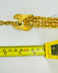 1990s CHANEL MATELASSE GOLD PLATED LOGO BELT