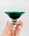 ANTIQUE VENETIAN HAND PAINTED MINI GLASS PLATE/BOWL