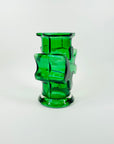 1970s FINNISH KASPERI GREEN GLASS VASE