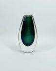 1950s HARLEQUIN SOMMERSO GLASS POSY VASE BY VICKE LINDSTRAND FOR KOSTA BODA