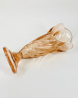 ART DECO PINK FOOTED VASE