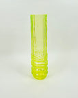 MIDCENTURY FINNISH URANIUM GLASS CYLINDER VASE BY TAMARA ALADIN FOR RIIHIMAEN LASI