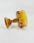 ANTIQUE CARNIVAL GLASS COMPORT