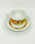 1970s SPANISH PONTESA COFFEE CUP AND SAUCER SET
