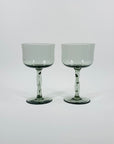 MCM GREY TWIST STEM GLASSES