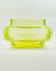 LARGE MIDCENTURY FINNISH URANIUM GLASS VASE BY HELENA TYNELL FOR RIIHIMAEN LASI