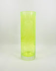 ANTIQUE URANIUM ETCHED GLASS VASE BY MOSER
