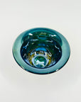 ABSTRACT ART GLASS SMALL BOWL BY ROLLIN KARG