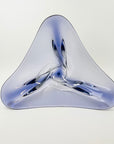 LARGE 1970s JAPANESE PURPLE SOMMERSO GLASS BOWL