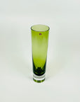 1970s IITTALA GREEN SOMMERSO GLASS VASE BY TAPIO WIRKKALA