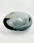 1950s GREY SOMMERSO GLASS VASE BY SVEN PALMQVIST FOR ORREFORS