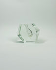 1980s FACETED MURANO CLEAR GEODE MINI VASE