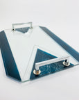 KARL PALDA TEAL BLACK DECANTER SET