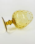 1950s AMBER VASE/BRANDY BALLOON