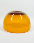 1960s ORANGE OPALESCENT GLASS BOWL BY ERIK HOGLUND FOR BODA