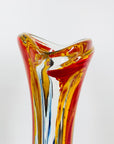 MURANO ART GLASS SWUNG VASE