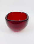 MCM MURANO RED TRINKET BOWL