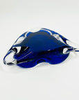 1950s MURANO COBALT BLUE SOMMERSO TREFOIL BOWL/ASHTRAY