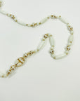 ART DECO URANIUM GLASS EGYPTIAN BEADS NECKLACE