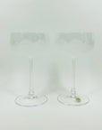 1980s FRANCE DURAND FROSTED CRYSTAL NICK & NORA COUPE