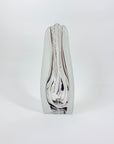 PURPLE ART GLASS BOOKEND VASES