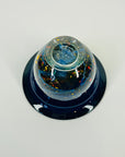 ABSTRACT ART GLASS SMALL BOWL BY ROLLIN KARG