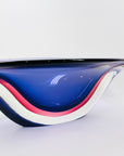 X-LARGE 1960s MURANO PURPLE PINK SOMMERSO GLASS BOWL