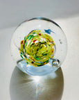 YELLOW SPATTER PAPERWEIGHT