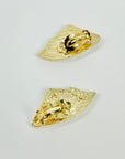 1950s OLENA ROSE GOLD PLATED TUTTI FRUITTI BUTTERFLY CLIP ON EARRINGS