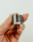 1990s TOM FORD ERA GUCCI ETCHED SIGNET SILVER RING