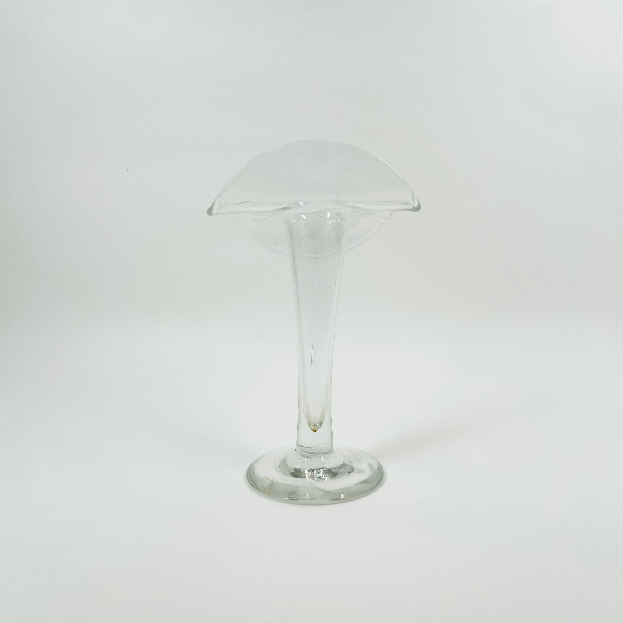 ANTIQUE VICTORIAN ETCHED GLASS JACK IN THE PULPIT VASE