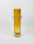 1960s FINNISH AMBER GLASS VASE BY KAL BLOMQIST
