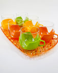 1970s COFFEE CUP SET WITH MATCHING TRAY