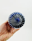 1960s ZEBRA SOMMERSO GLASS VASE BY VICKE LINDSTRAND FOR KOSTA BODA