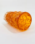 WHITEFRIARS ORANGE BARK GLASS VASE