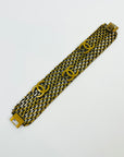 1997 LIMITED EDITION CHANEL CC LOGO BRONZE MESH BRACELET