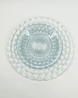 1950s ANCHOR HOCKING BLUE BUBBLE GLASS PLATE/BOWL