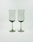 MCM GREY TWIST STEM GLASSES