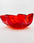 RED ORANGE FLOWER BOWL