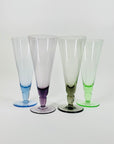 50s HARLEQUIN CHAMPAGNE FLUTES