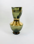 GREY GOLD GILDED GLASS JUG