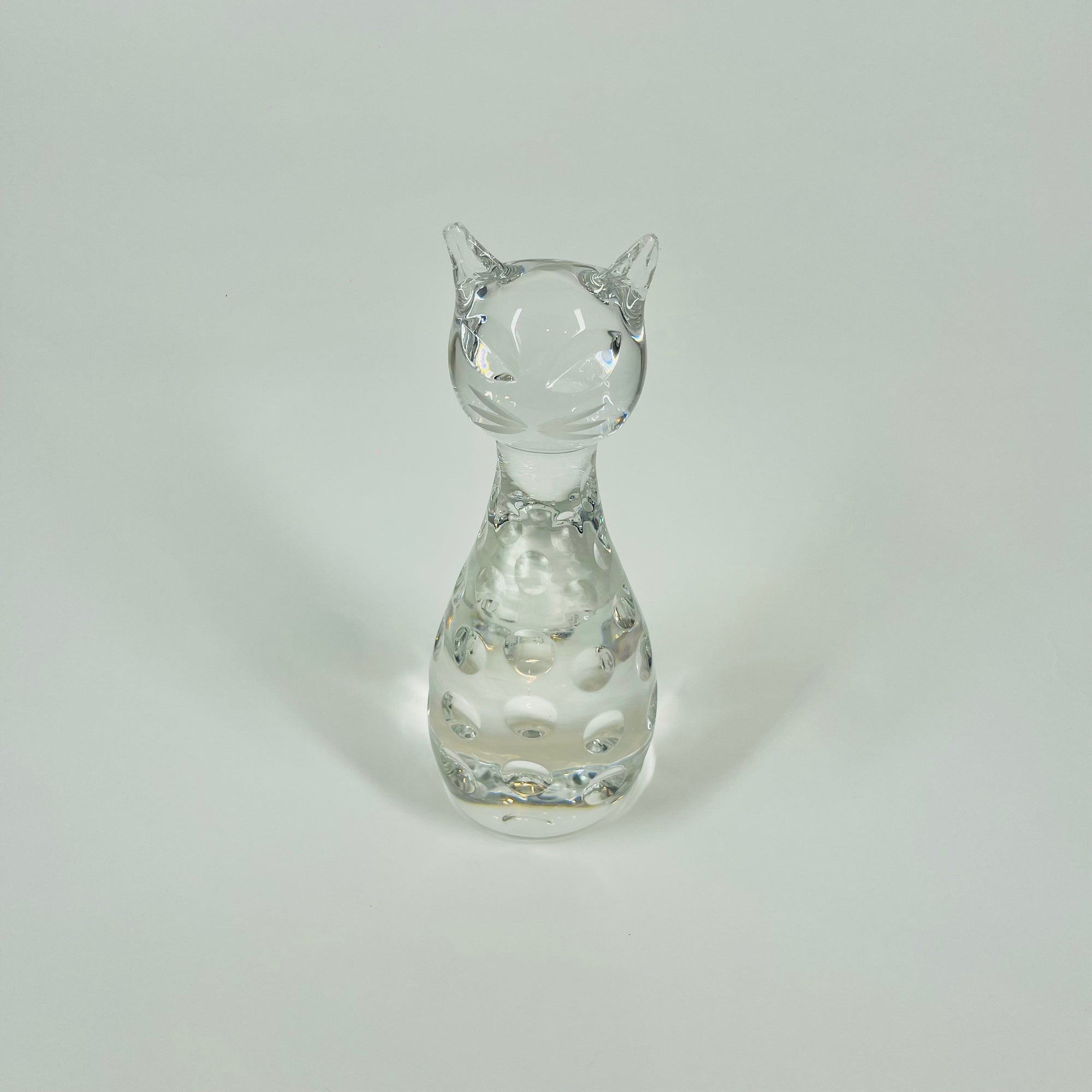 VINTAGE CUT CRYSTAL CAT