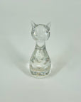 VINTAGE CUT CRYSTAL CAT